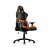 Крісло геймерське, дихаюча екошкіра, сталевий каркас, чорний+оранжевий (2 из 13)