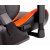 Крісло геймерське, дихаюча екошкіра, сталевий каркас, чорний+оранжевий (11 из 13)