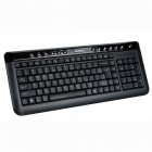 Клавіатура  A4-Tech KL-40 USB, чорна, X-slim Rus + Ukr. Чорна. 13 гарячих клавіш. Лазерне гравірування клавіш.Anti-RSI.