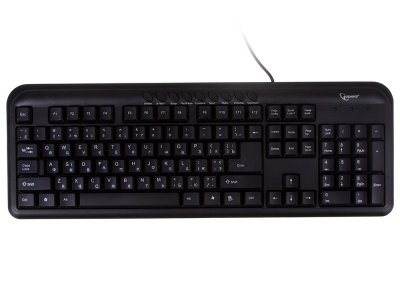 Клавіатура мультимедійна, USB, чорний (1 з 4)