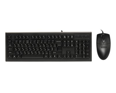 Комплект дротовий клавіатура + миша, чорний, USB (1 з 4)