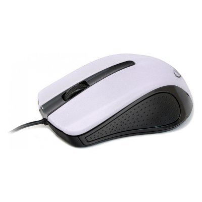 Оптична миша, USB інтерфейс, 1200 dpi, білий (1 з 3)