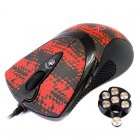 Миша  ігрова A4Tech F7, V-Track, USB, чорно-червона