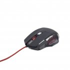 Оптична ігрова миша, USB інтерфейс, 3600 dpi, чорний