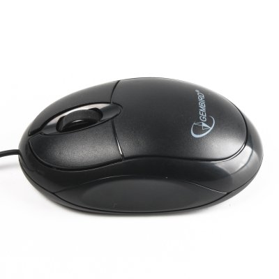 Оптична миша, USB інтерфейс, 1000 dpi, чорний (1 з 2)