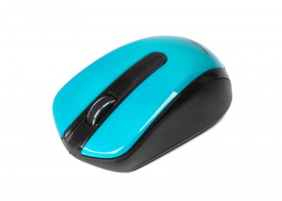 Миша бездротова, USB, 1200 dpi, блакитнa (1 з 3)