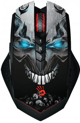Мышь беспроводная игровая Bloody (skull), 4000 CPI, Light Strike (1 из 5)
