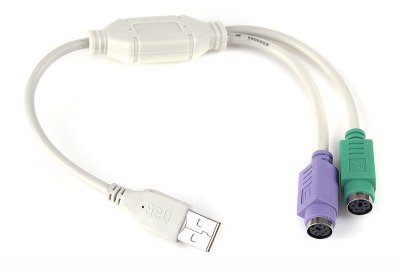 Перехідник USB А-папа / 2хPS/2, 30 см (1 з 3)