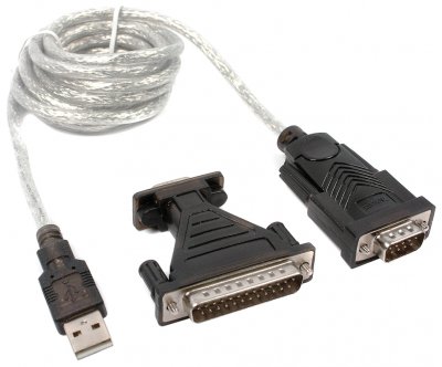 Кабель-перехідник USB1.1-COM (9+25pin), блістер (1 з 2)