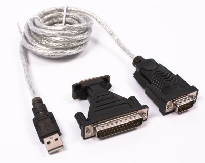 Кабель-перехідник USB2.0-COM (9+25pin), блістер (1 з 3)