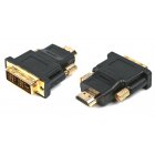 Адаптер HDMI-DVI, M/M позол. контакты