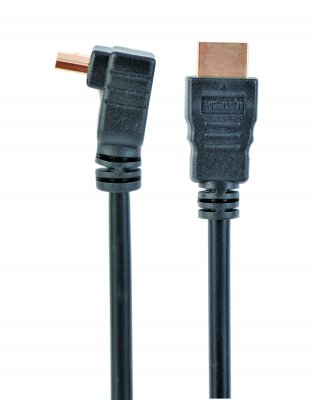 Кабель кутовий HDMI V.2.0, 4К 60 Гц, позолочені конектори, 3 м (1 з 4)