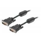 Кабель DVI dual link 3 м, 24+1, феррит, блістер