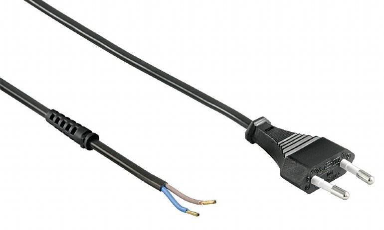 Кабель силовий, CEE7/16, довжина 1.5 м, 2*0.75 мм кв. PC-184F