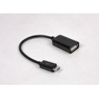 Кабель OTG USB2.0, AF-MicroUSB, 0.15м.
