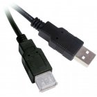 Удлинитель USB2.0 AM/AF 1.8м, черный, блистер