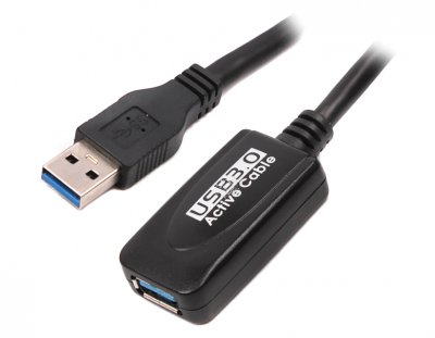 Активний подовжувач USB 3.0 AM/AF, 5 м, блістер (1 з 2)