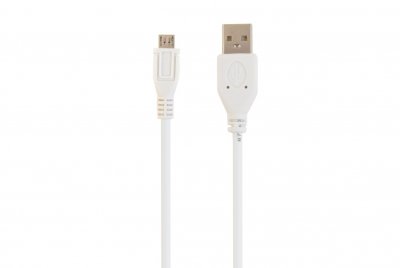 Кабель micro USB 2.0, A-тато/micro B-тато, білий, 0.5 м, преміум (1 з 5)
