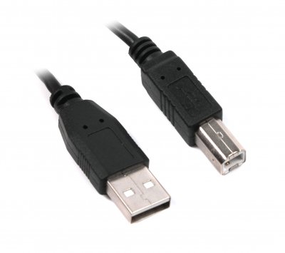 Кабель USB2.0 AM/BM, 4.5 м, чорний (1 з 2)