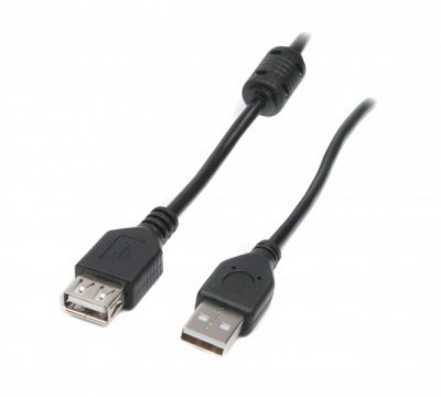 Кабель-подовжувач USB2.0 AM/AF, 3 м, ферит (1 з 2)