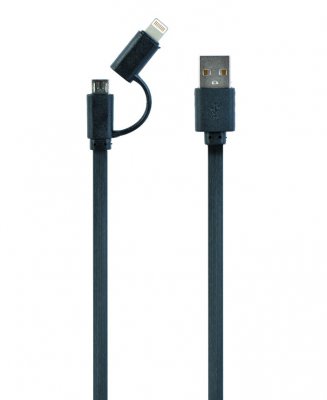Кабель USB 2.0 AM-тато/Lightning/Micro USB, 1.0 м (1 з 3)