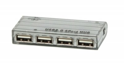 Хаб USB 2.0, 4 порти, з блоком живлення 2 А (1 з 2)