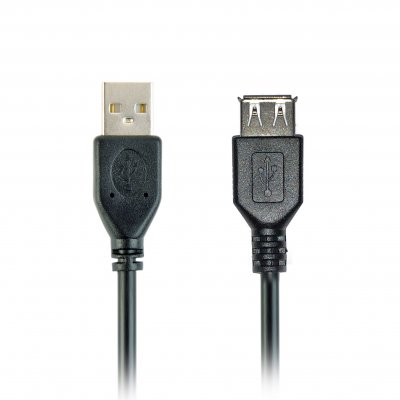 Подовжувач USB 2.0, A-тато/А-мама, 15 см, преміум (1 з 4)