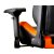 Крісло геймерське, дихаюча екошкіра, сталевий каркас, чорний+помаранчевий (9 из 10)
