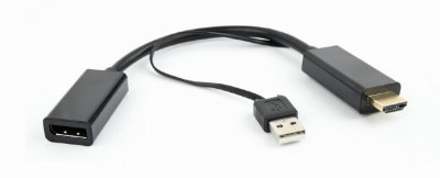 Адаптер-перехідник HDMI на DisplayPort (1 з 2)
