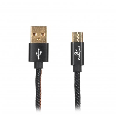 Кабель USB 2.0 A-тато/C-тато, 1 м, преміум, 2.4 А (1 з 3)