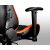 Крісло геймерське, дихаюча екошкіра, сталевий каркас, чорний+помаранчевий (10 из 11)