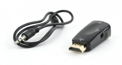 Адаптер-перехідник HDMI на VGA та стерео-аудіо, блістер (1 з 4)