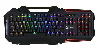 Клавиатура механическая игровая, USB, RGB подсветка, Full Light Strike Red (1 з 5)