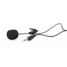 Микрофон с клипсой, 3.5 мм аудио разъем, черный цвет