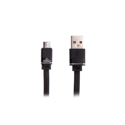 Кабель micro USB 2.0 A-тато/Micro B-тато, преміум, плоский, 2.4 А (1 з 2)