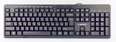 Клавіатура мультимедійна, USB, чорний (1 з 3)