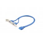 USB 3.0 розетка на кронштейне 10P, длина шнура 45 см