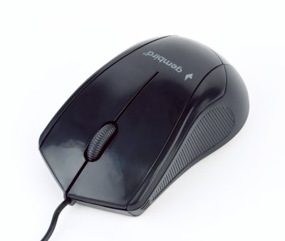 Оптична миша, USB інтерфейс, 1000 dpi, чорний (1 з 4)