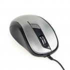 Оптична миша, USB інтерфейс, 1600 dpi, сіро-чорний