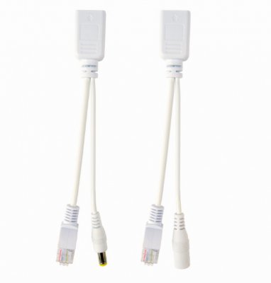 Набір пасивних адаптерних кабелів PoE UTP, 0.15 м (1 з 3)