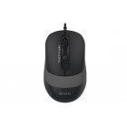 Мышь проводная A4tech Fstyler, USB, 1600dpi, (Black + Grey)