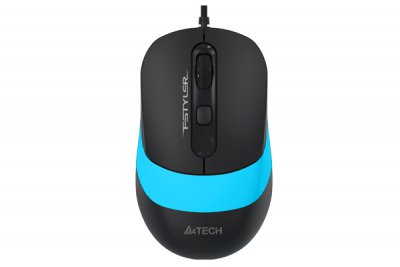 Миша дротова Fstyler, USB, 1600 dpi, чорний + синій (1 з 6)