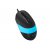 Миша дротова Fstyler, USB, 1600 dpi, чорний + синій (2 из 6)