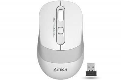 Миша бездротова Fstyler, USB, 2000 dpi, білий (1 з 6)