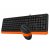 Комплект дротовий Fstyler клавіатура+миша, чорно-помаранчевий, USB (3 из 10)