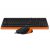 Комплект дротовий Fstyler клавіатура+миша, чорно-помаранчевий, USB (4 из 10)