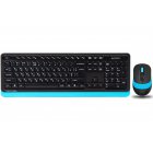 Комплект бездротовий Fstyler клавіатура+миша, синій, USB
