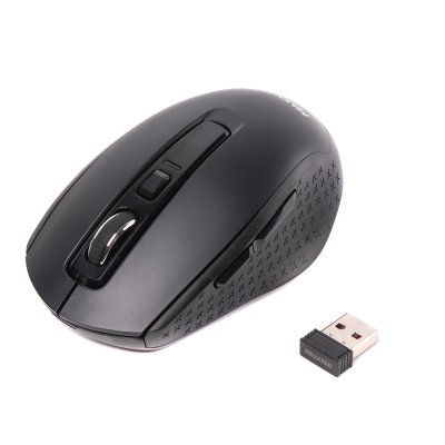 Миша бездротова, USB, 1600 dpi, чорна (1 з 4)