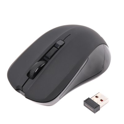 Миша бездротова, USB, 1600 dpi, чорнa (1 з 4)
