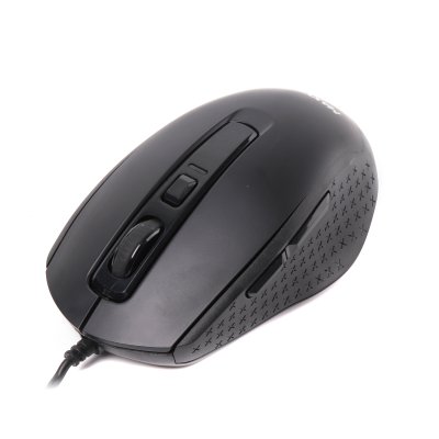 Миша оптична, USB, 1600 dpi, чорнa (1 з 4)